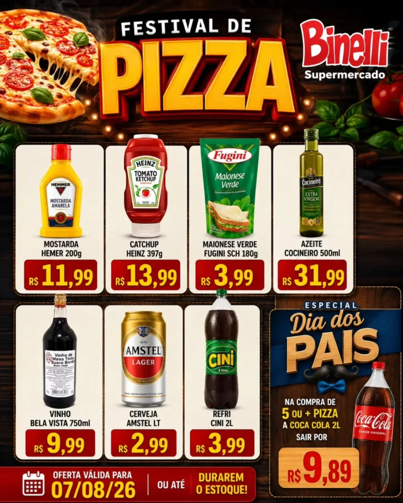 Ofertas Supermercado Binelli – 07/08/2026