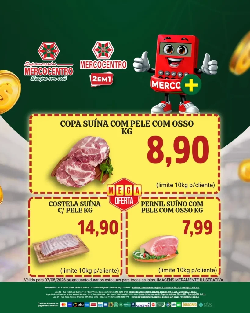 Ofertas SUPERMERCADOS MERCOCENTRO 🛒 – 07/08