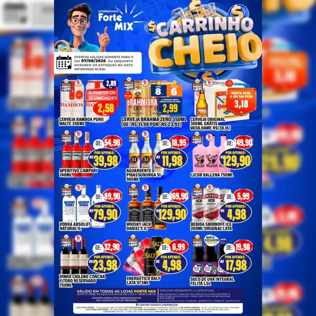 Ofertas Supermercados Forte Mix – 07/08/2026