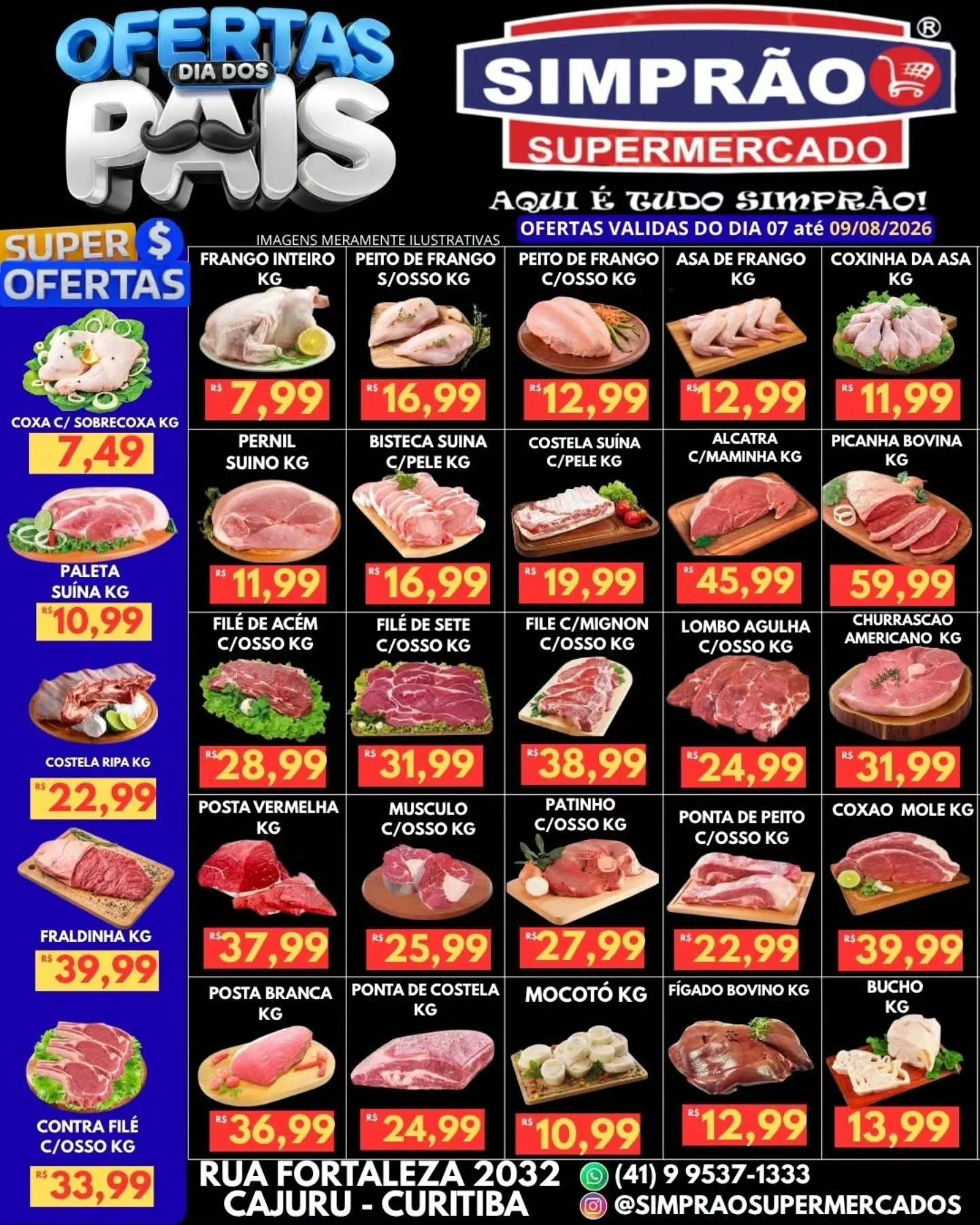 Ofertas simprão supermercados – 09/08/2026