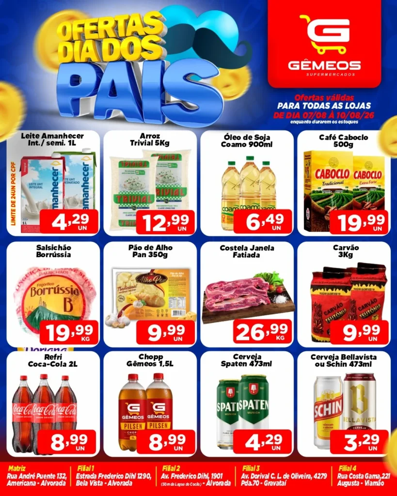 Ofertas Gemeos supermercado – 10/08