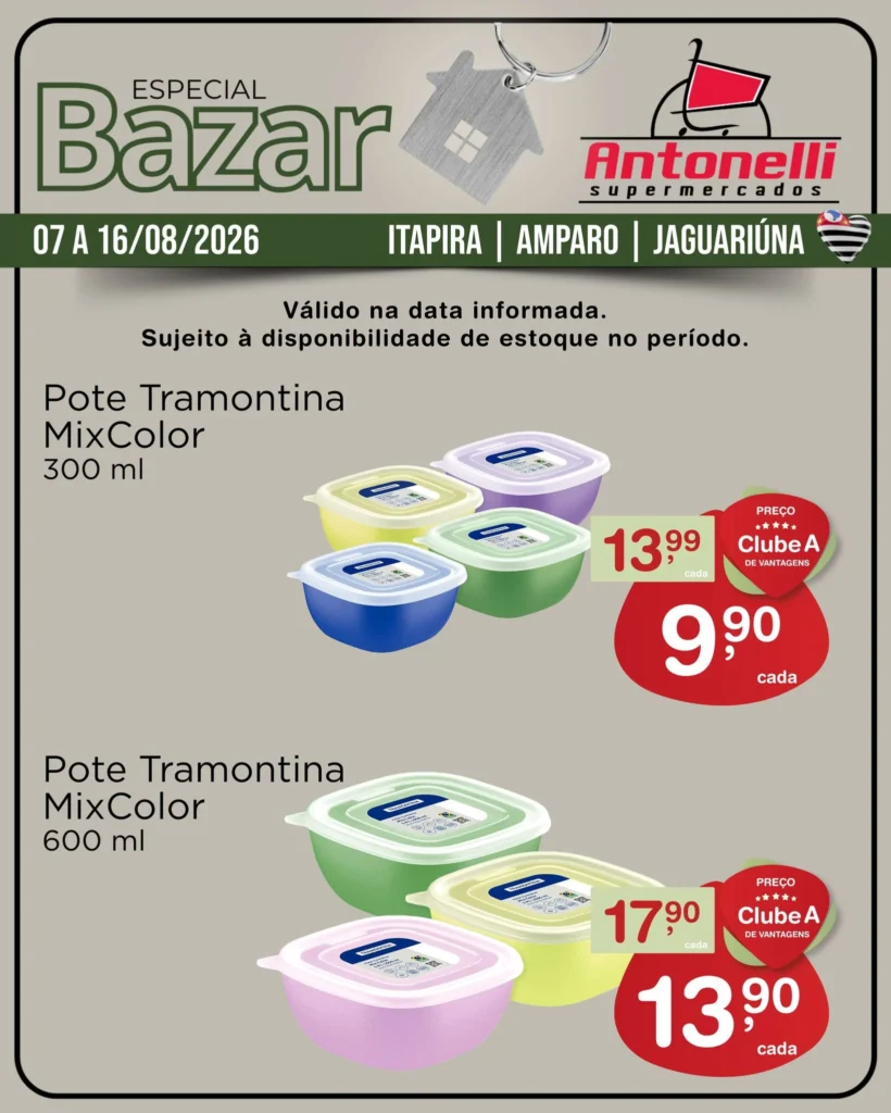 Ofertas Antonelli Supermercados – 16/08/2026
