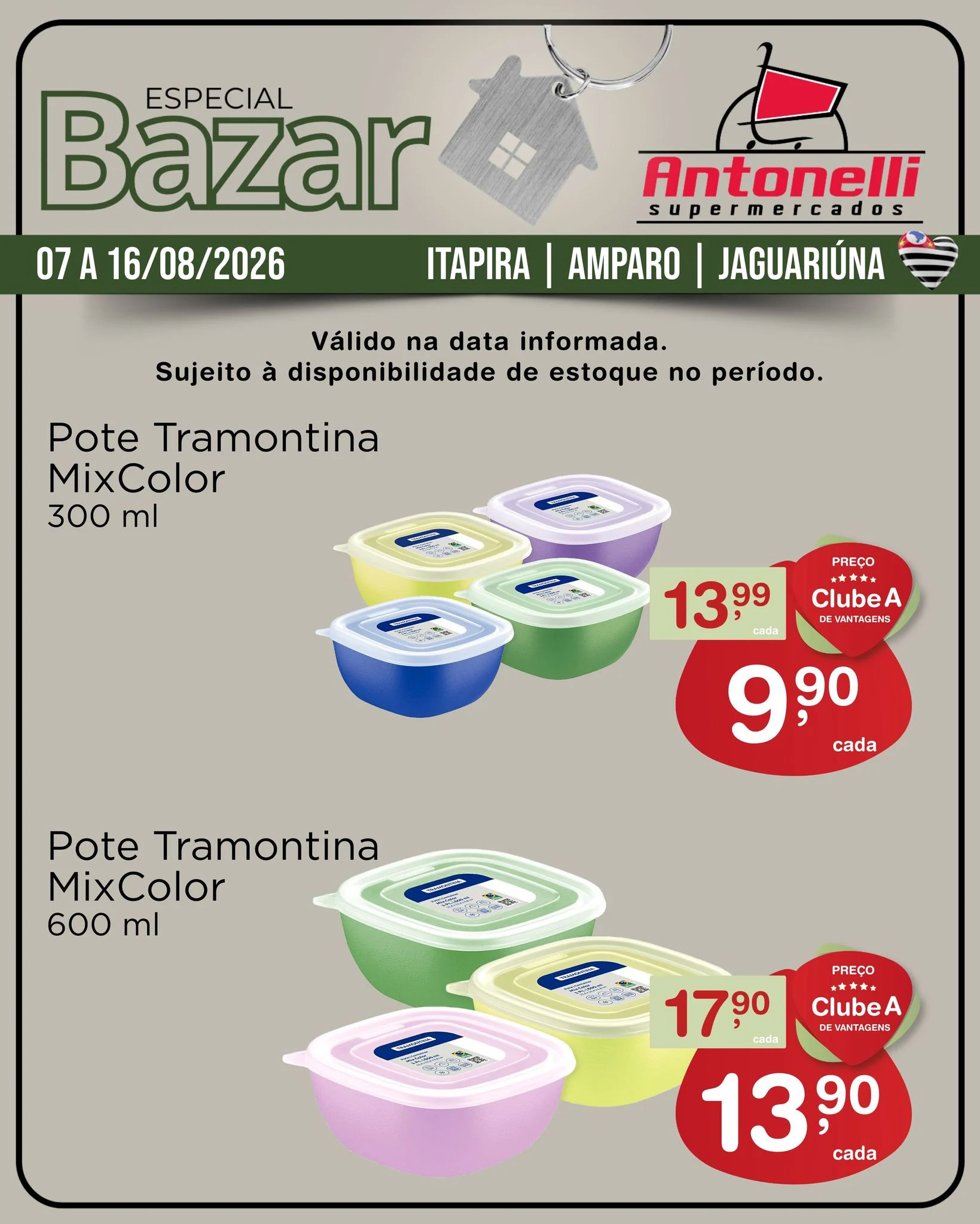 Ofertas Antonelli Supermercados – 16/08/2026