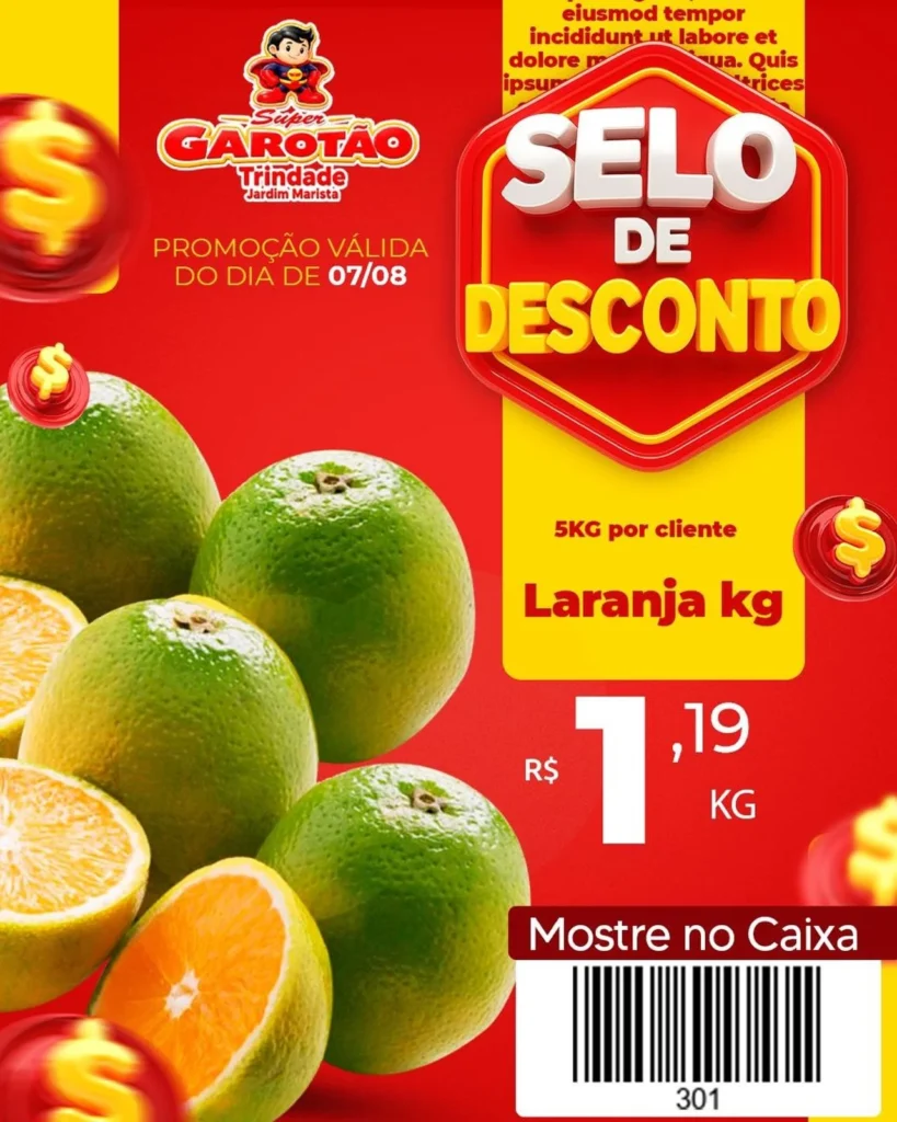 Ofertas Supermercado Garotão – 07/08/2026
