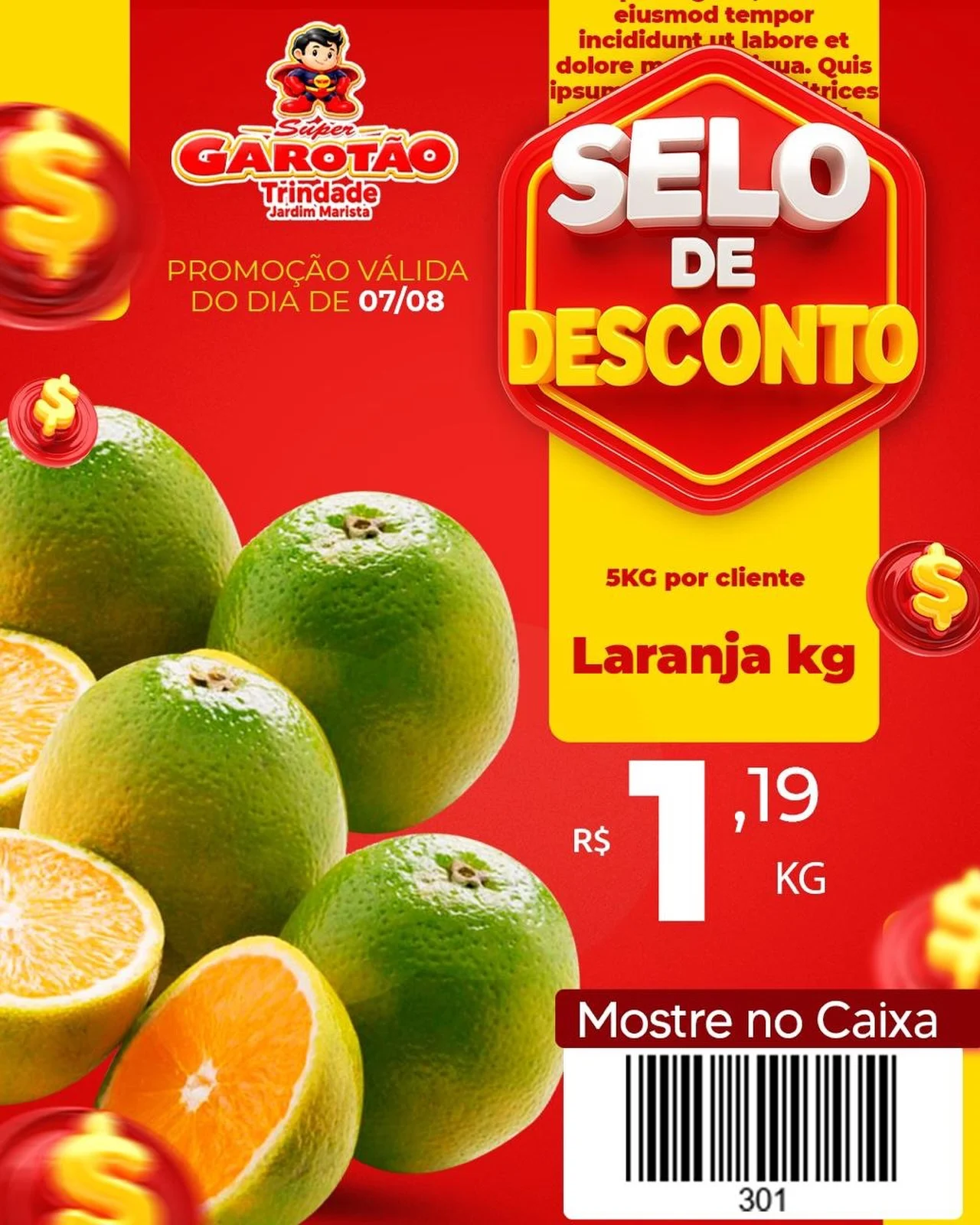 Ofertas Supermercado Garotão – 07/08/2026