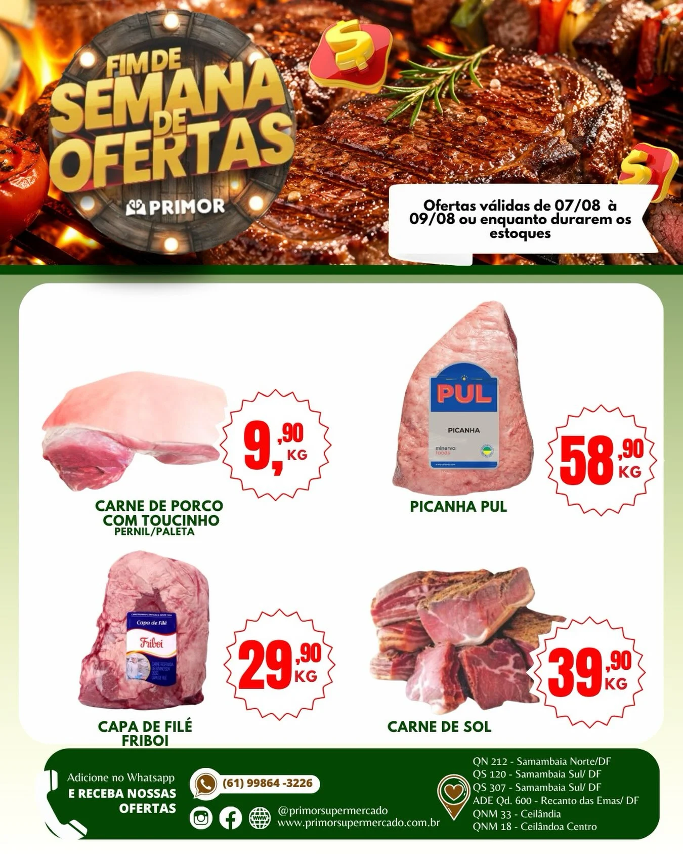 Ofertas Primor Supermercado – 09/08/2026