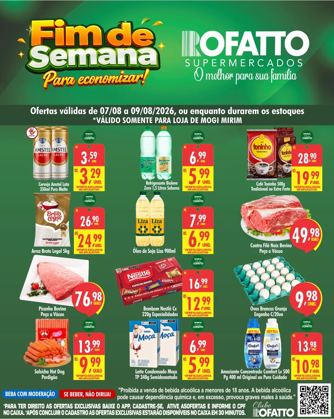 Ofertas Rofatto Supermercados – 09/08/2026