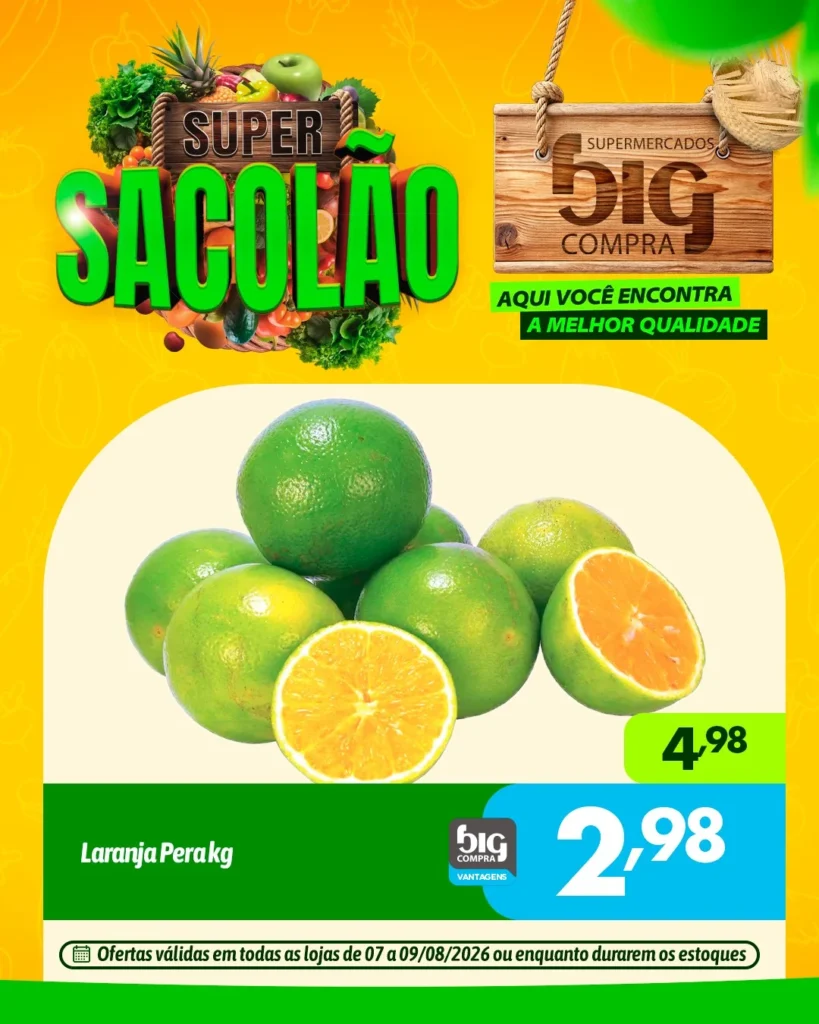 Ofertas Supermercados Big Compra – 09/08/2026