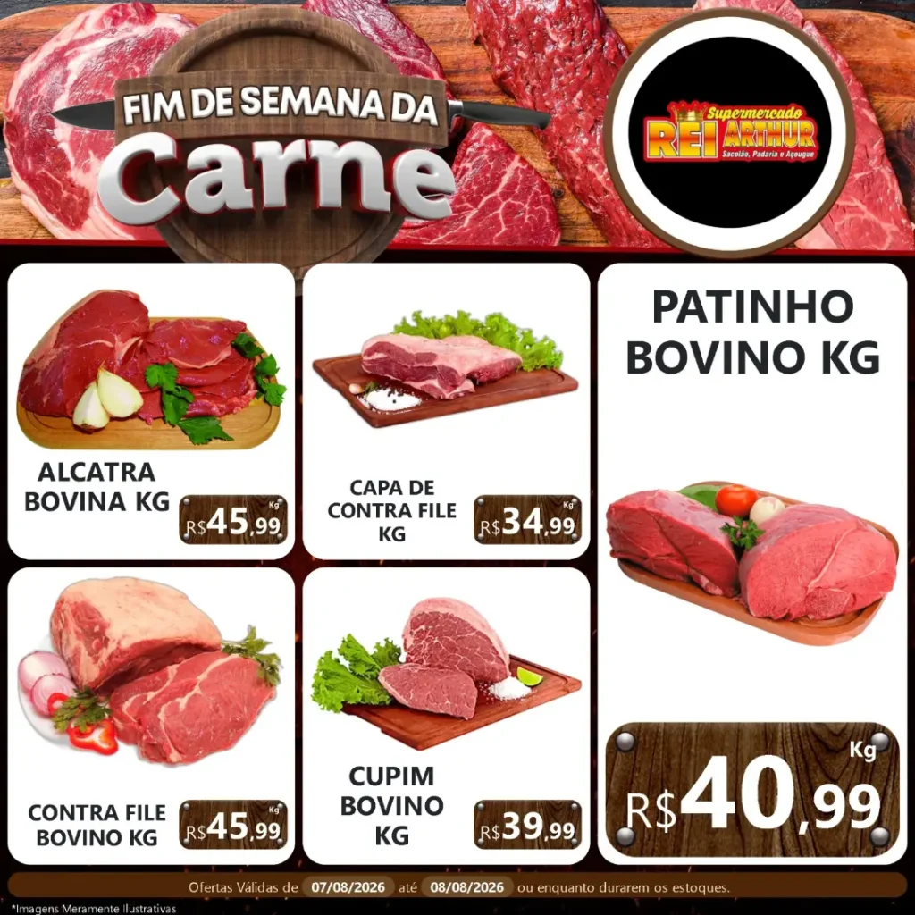 Ofertas Supermercado Rei Arthur💥 – 08/08/2026