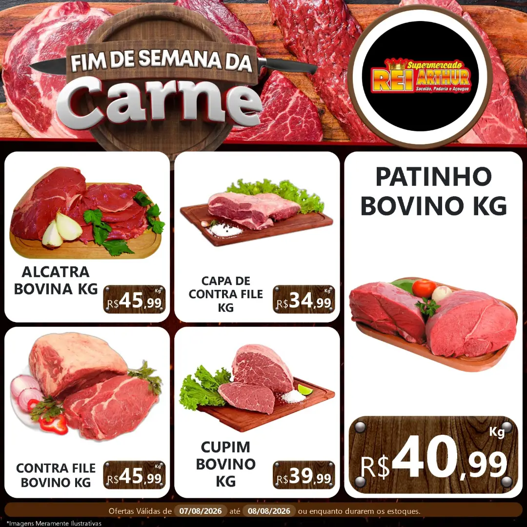 Ofertas Supermercado Rei Arthur💥 – 08/08/2026