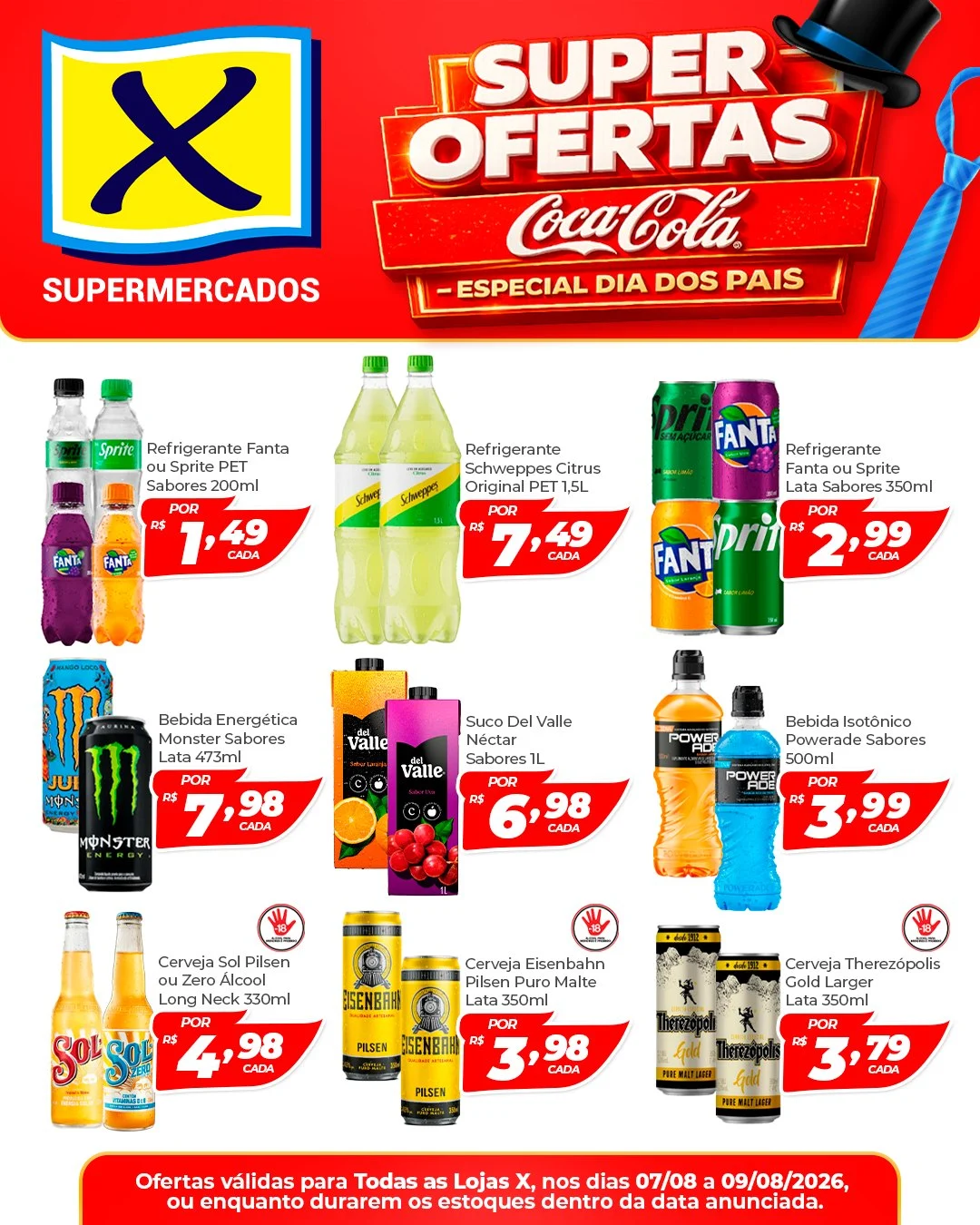Ofertas Rede X Supermercados – 09/08/2026 Ofertas Rede X Supermercados – 09/08/2026