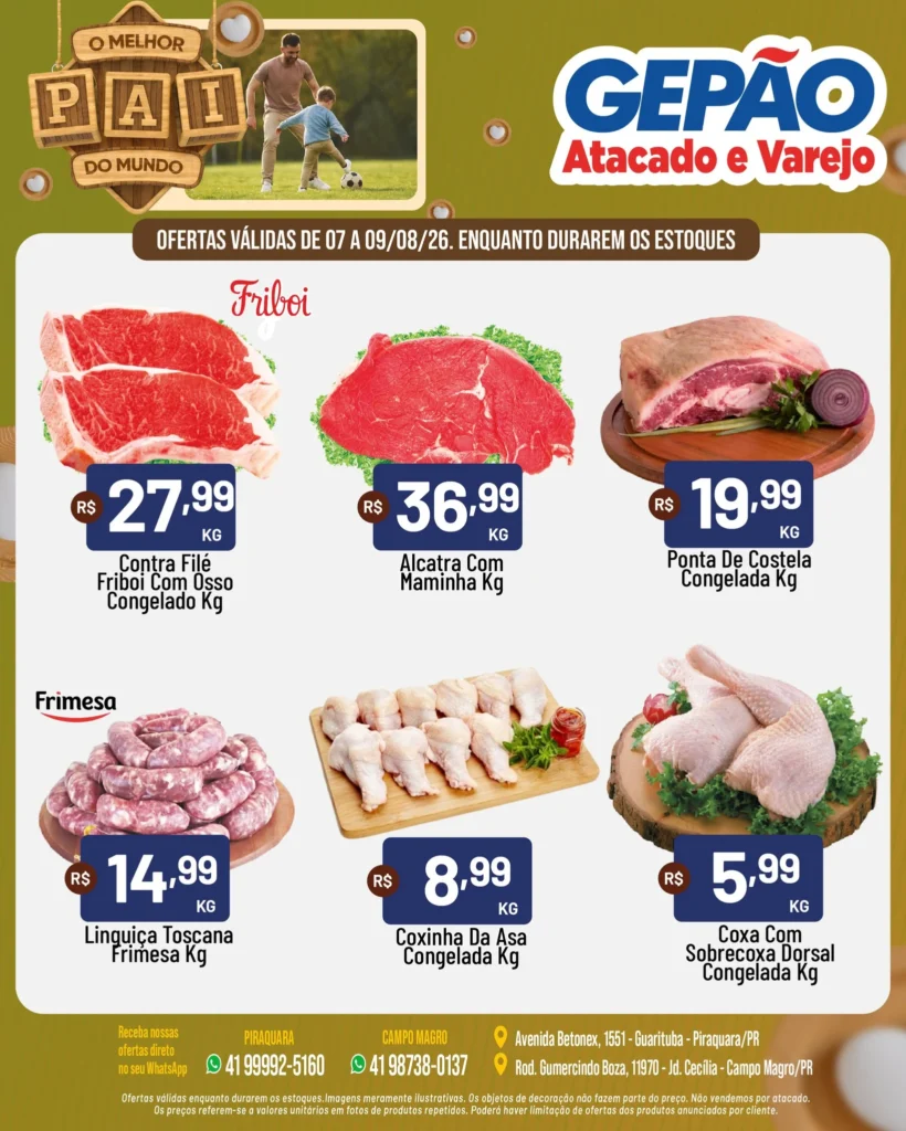 Ofertas GEPÃO – 09/08/2026