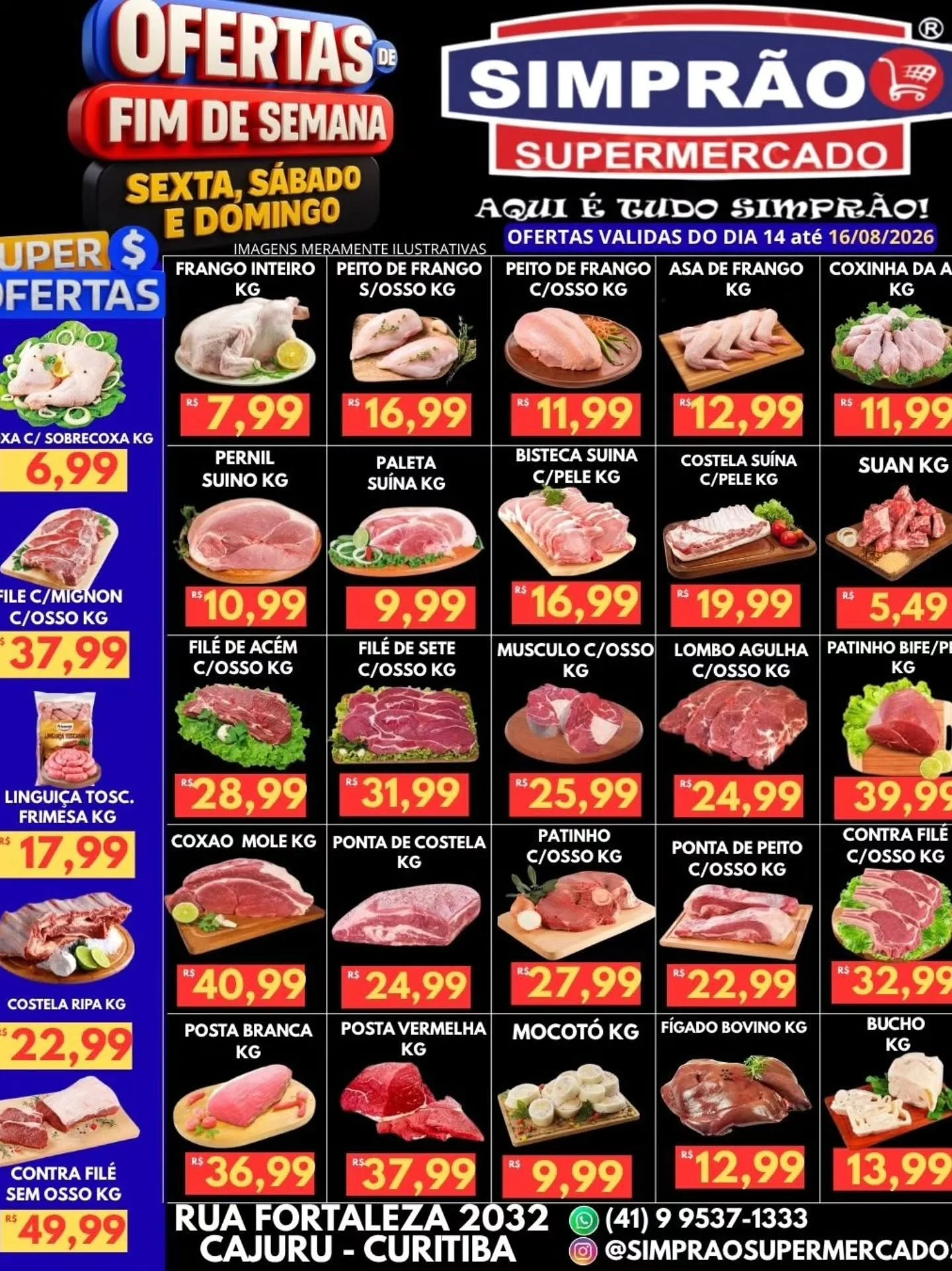 Ofertas simprão supermercados – 16/08/2026