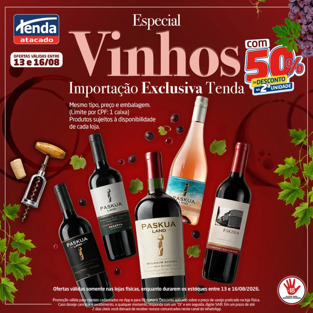Ofertas Tenda Atacado – 16/08/2026