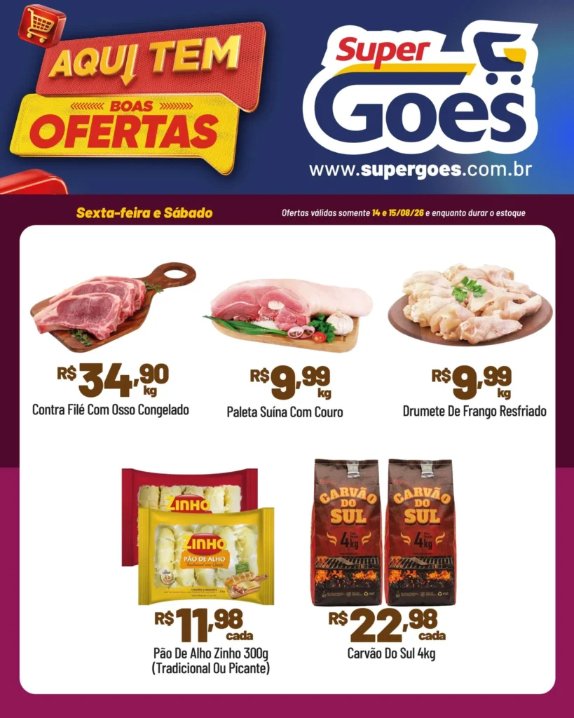 Ofertas Supermercados Goes – 15/08/2026