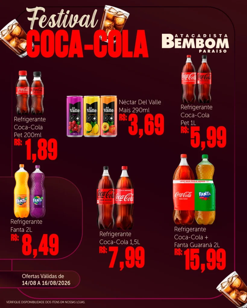 Ofertas Bem Bom Atacadista – 16/08/2026 Ofertas Bem Bom Atacadista – 16/08/2026