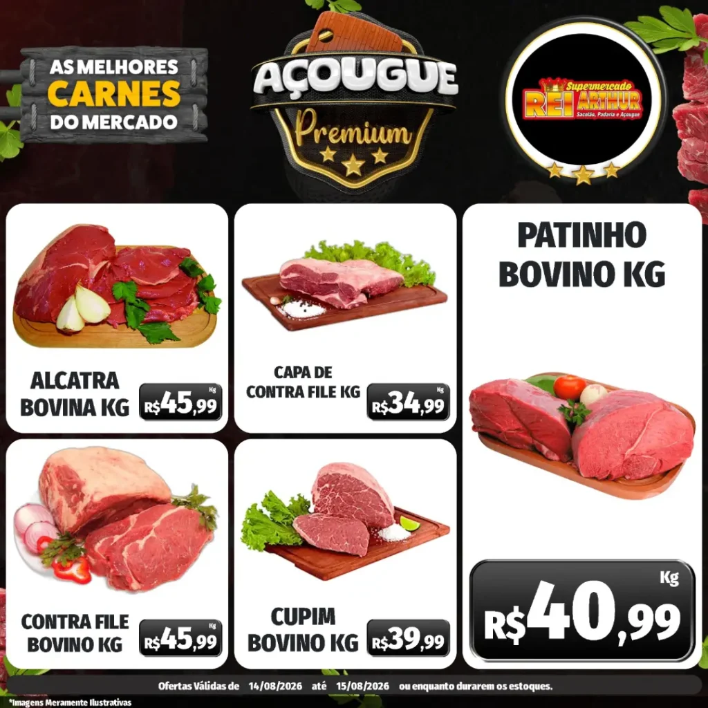 Ofertas Supermercado Rei Arthur💥 – 15/08/2026