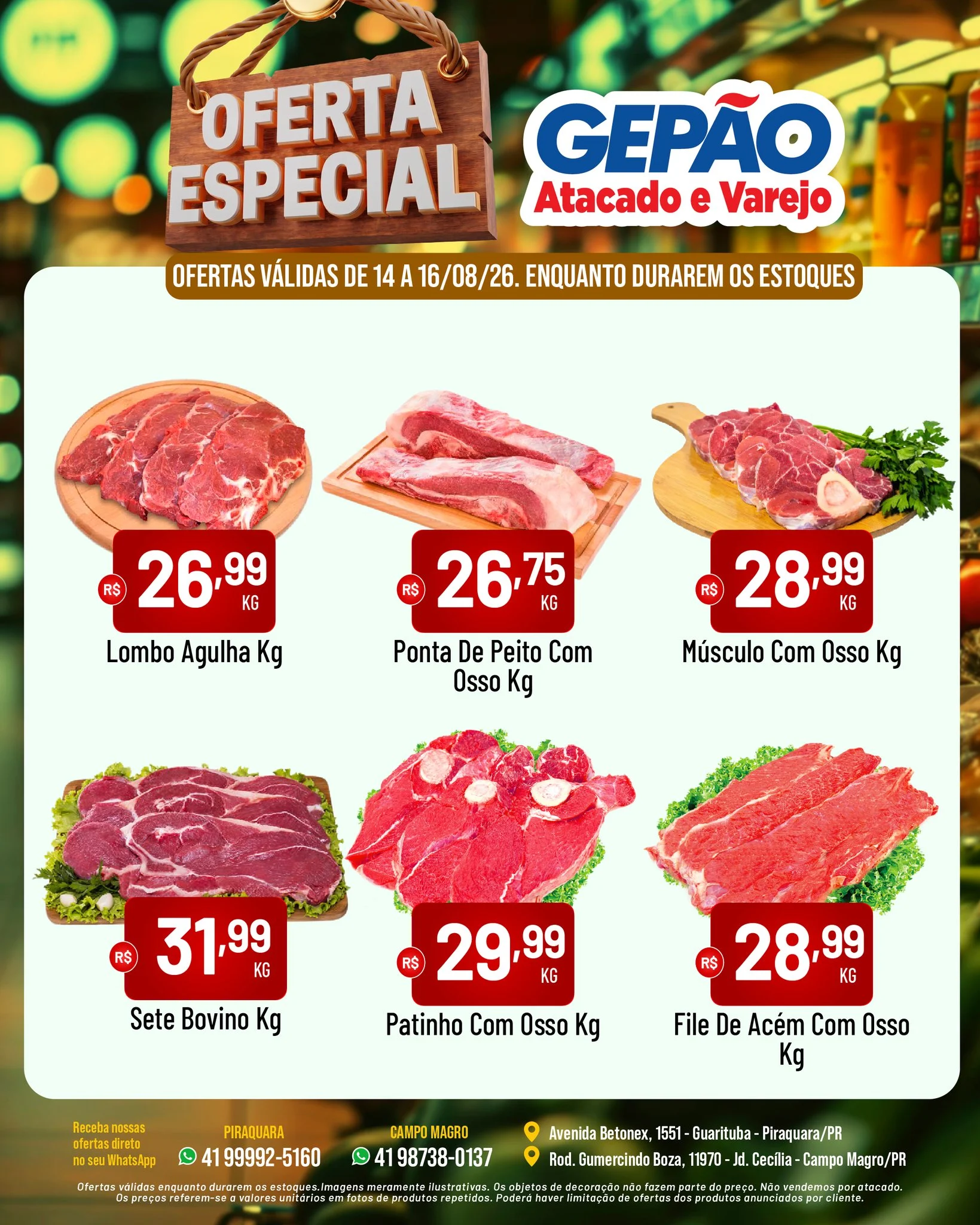 Ofertas GEPÃO – 16/08/2026