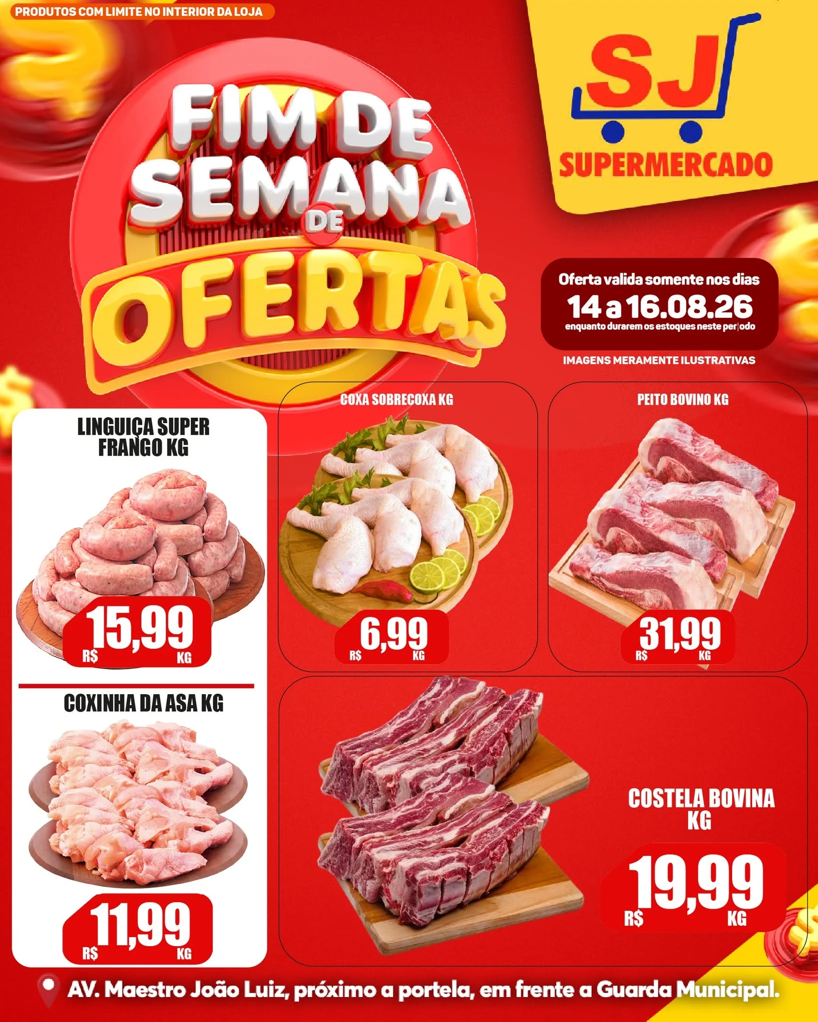 Ofertas SJ Supermercado – 16/08/2026 Ofertas SJ Supermercado – 16/08/2026