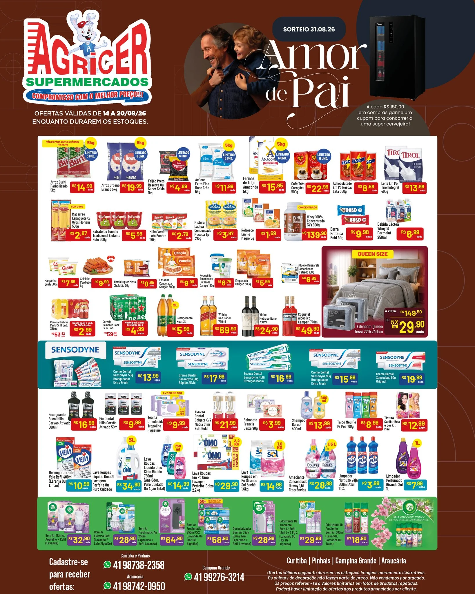 Ofertas Agricer Supermercados – 20/08/2026