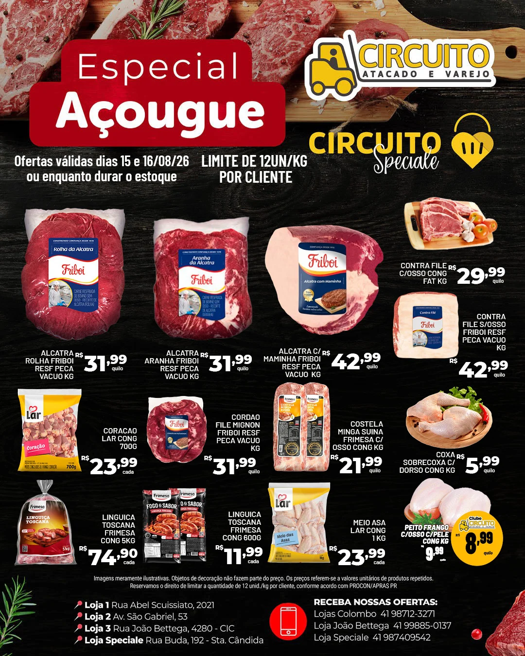 Ofertas Circuito Atacado e Varejo – 16/08/2026