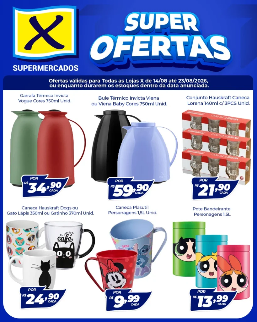Ofertas Rede X Supermercados – 23/08/2026 Ofertas Rede X Supermercados – 23/08/2026