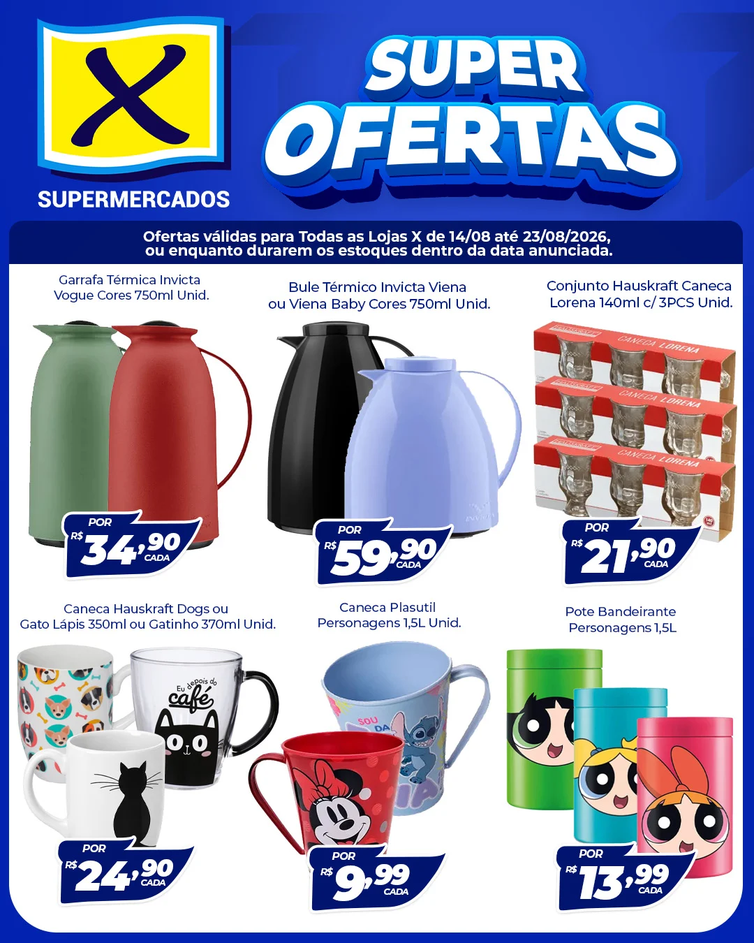 Ofertas Rede X Supermercados – 23/08/2026