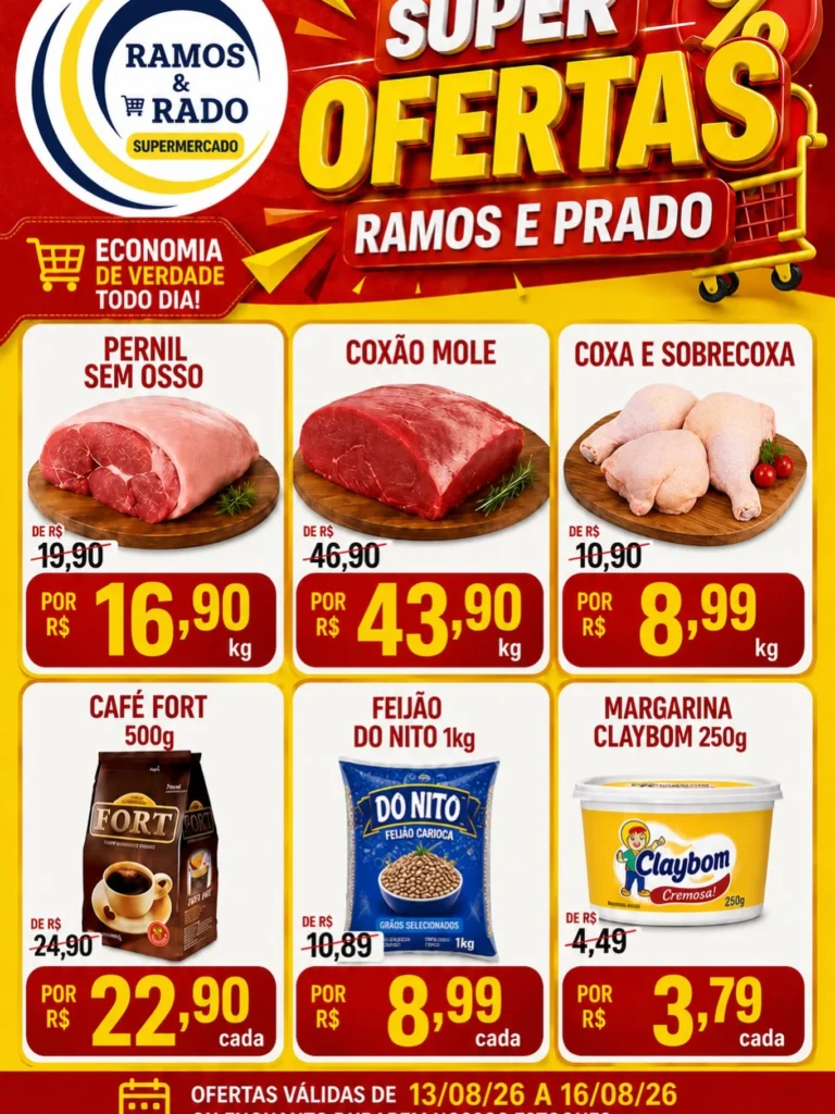 Ofertas Ramos & Prado Supermercado – 19/08/2026 Ofertas Ramos & Prado Supermercado – 19/08/2026