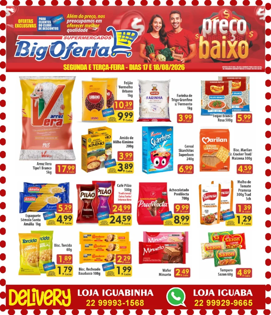 Ofertas Supermercado Big Oferta – 18/08/2026 Ofertas Supermercado Big Oferta – 18/08/2026