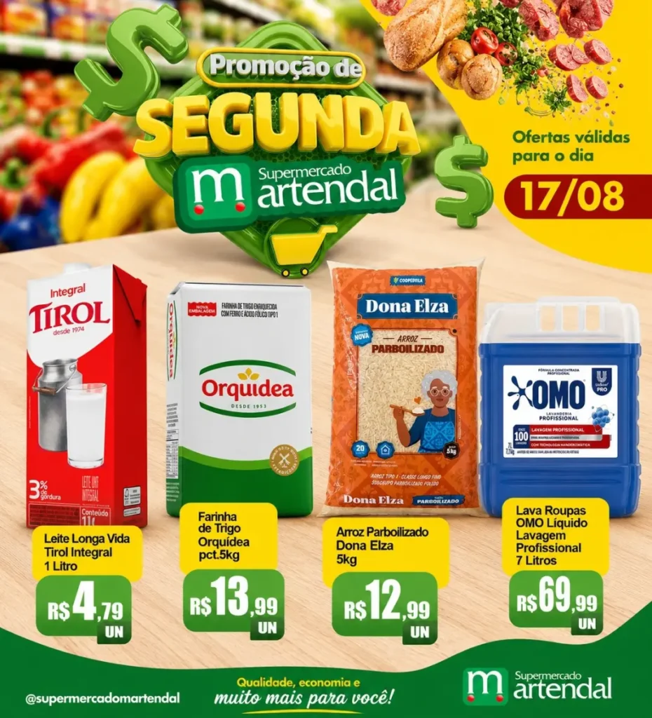 Ofertas Supermercado Martendal – 17/08/2026 Ofertas Supermercado Martendal – 17/08/2026