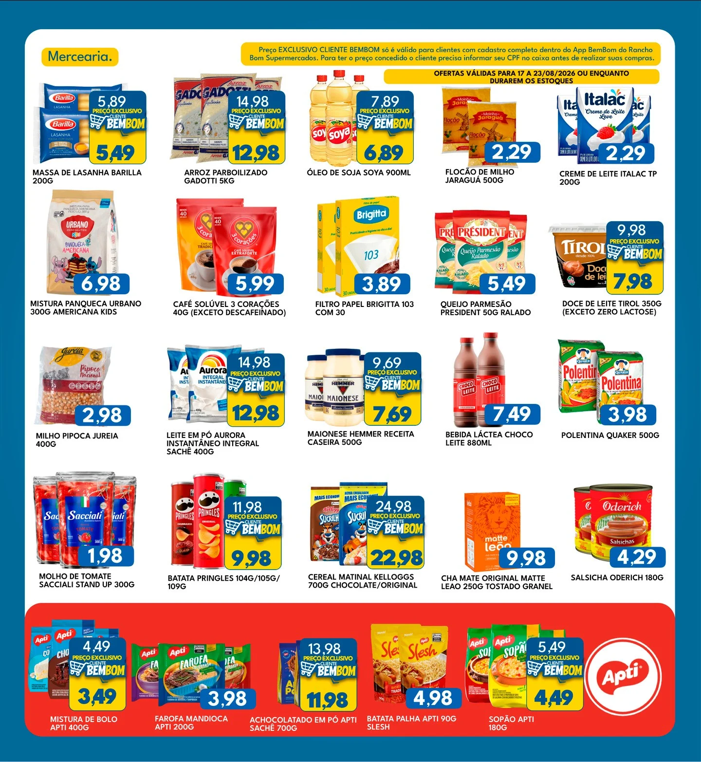 Ofertas Rancho Bom Supermercados