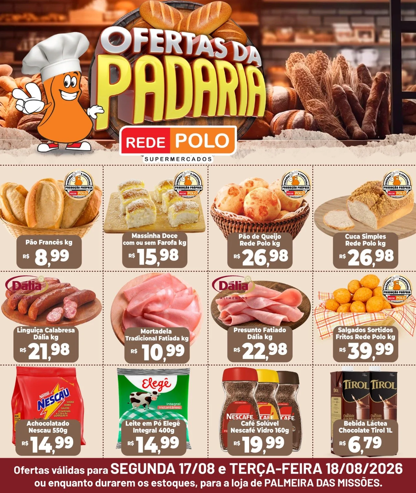 Ofertas Rede Polo Palmeira – 18/08/2026