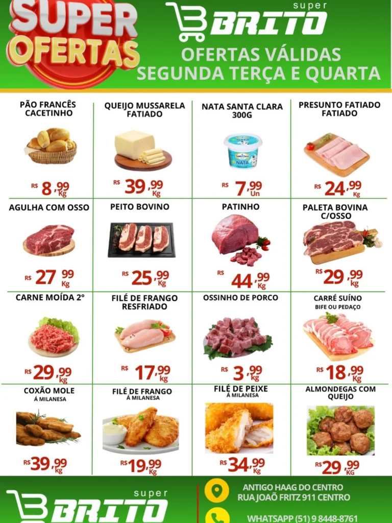 Ofertas Super Brito – 19/08/2026 Ofertas Super Brito – 19/08/2026