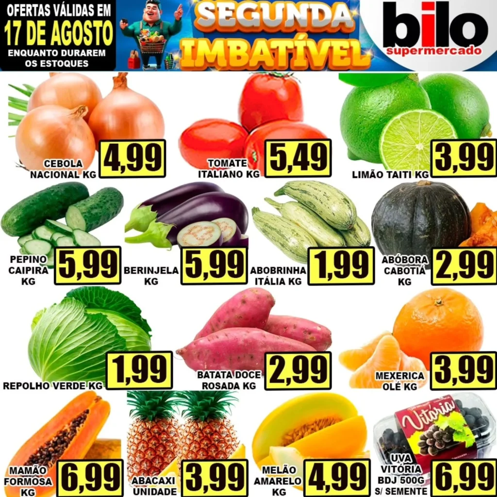 Ofertas Supermercado bilo – 17/08/2026 Ofertas Supermercado bilo – 17/08/2026