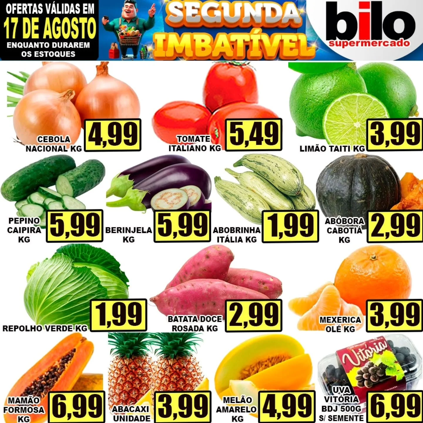 Ofertas Supermercado bilo – 17/08/2026