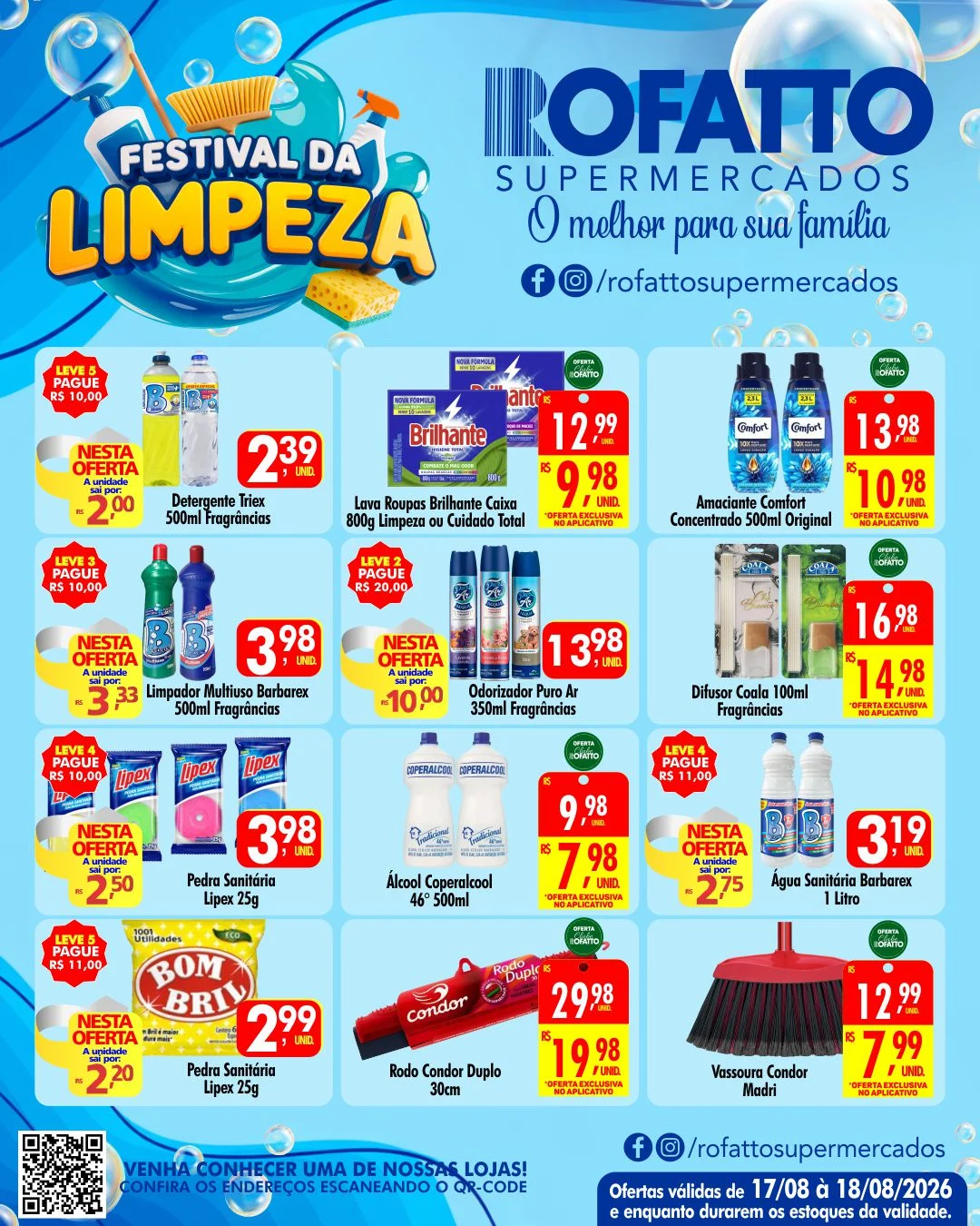 Ofertas Rofatto Supermercados – 17/08/2026