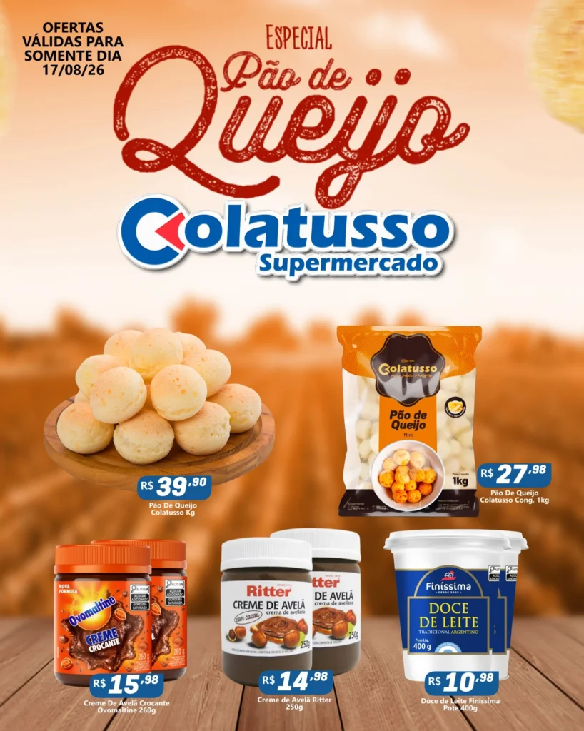 Ofertas Supermercado Colatusso – 17/08/2026