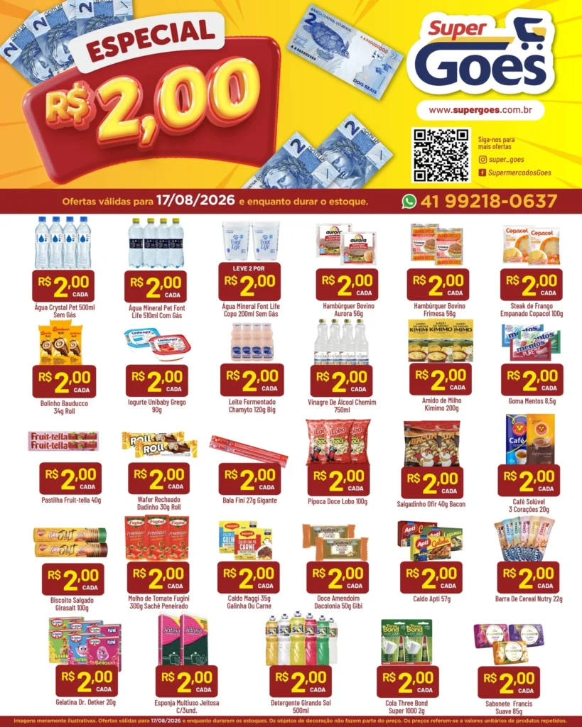 Ofertas Supermercados Goes – 17/08/2026 Ofertas Supermercados Goes – 17/08/2026