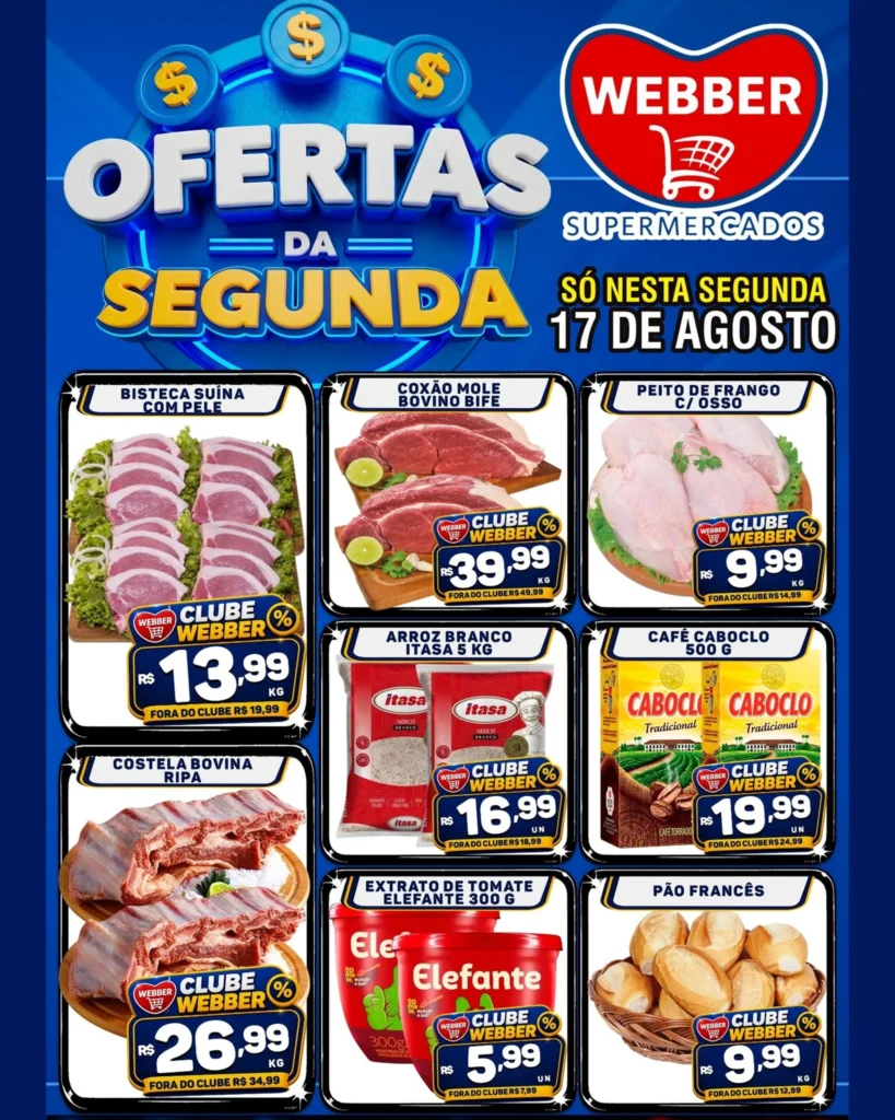 Ofertas SUPERMERCADOS WEBBER – 17/08/2026 Ofertas SUPERMERCADOS WEBBER – 17/08/2026