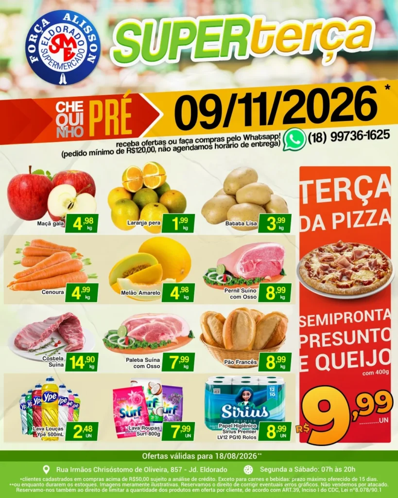 Ofertas Eldorado Supermercado – 17/08/2026
