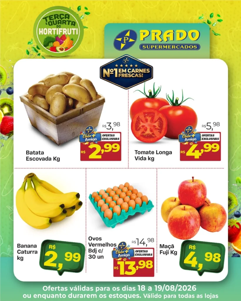 Ofertas Perfil oficial – Prado supermercados – 19/08/2026 Ofertas Perfil oficial – Prado supermercados – 19/08/2026