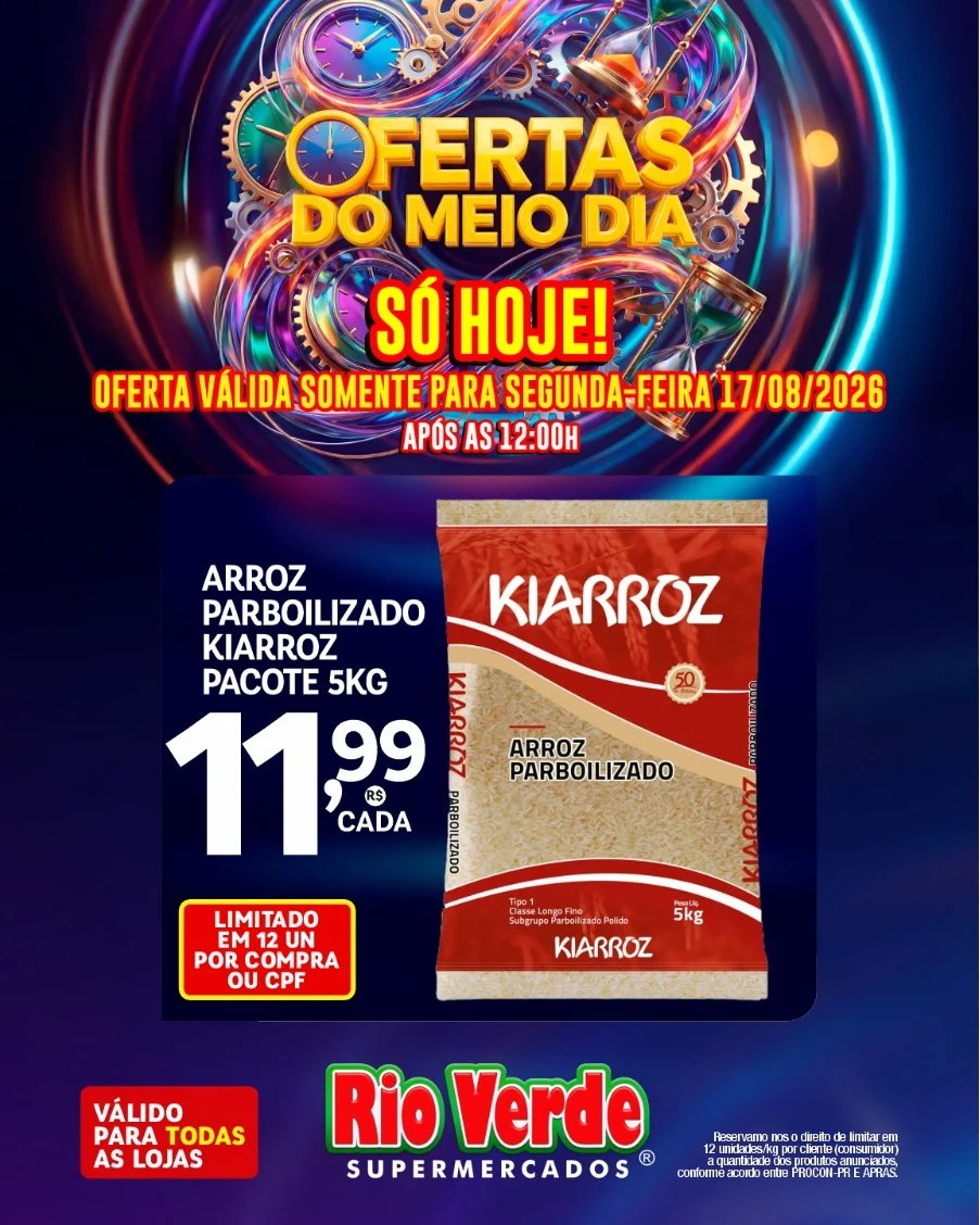 Ofertas Rio Verde Supermercados – 17/08/2026 Ofertas Rio Verde Supermercados – 17/08/2026