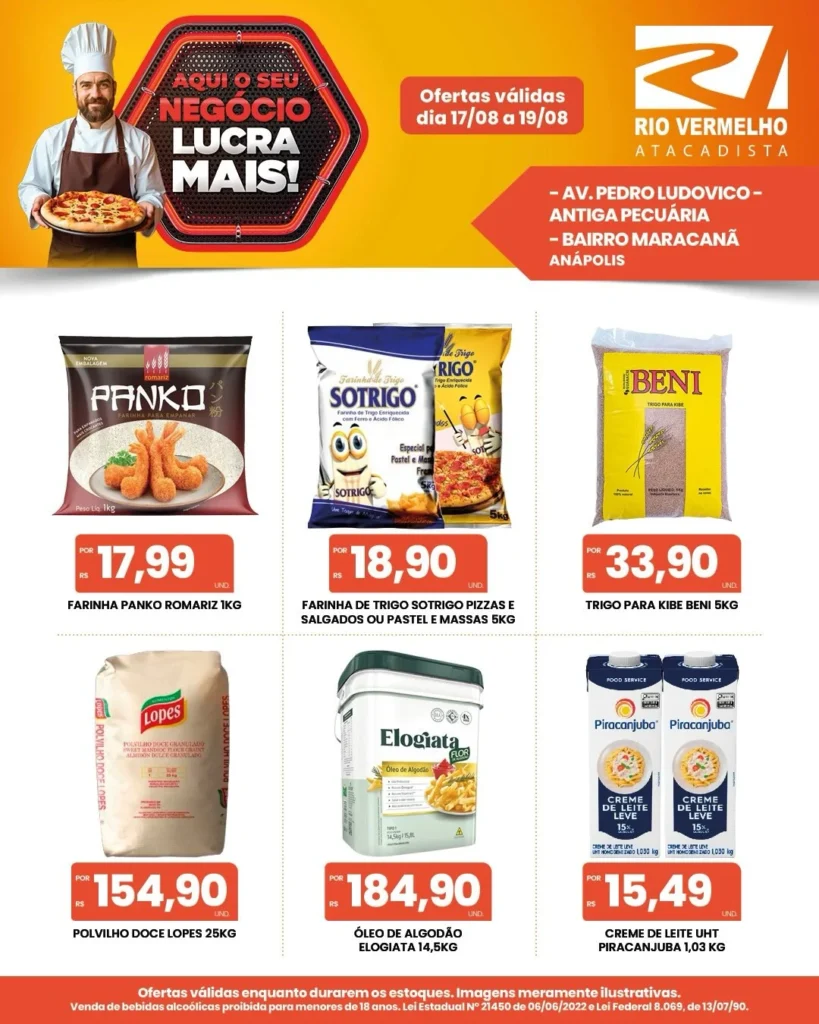 Ofertas Rio Vermelho Atacadista – 19/08/2026