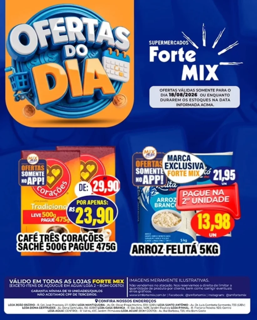 Ofertas Supermercados Forte Mix – 17/08/2026