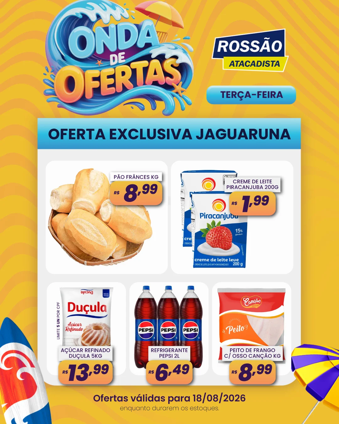Ofertas Rossão Atacadista – 18/08/2026 Ofertas Rossão Atacadista – 18/08/2026