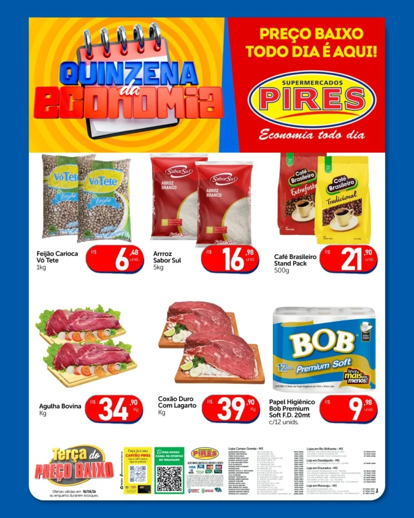 Ofertas Supermercados Pires – 18/08/2026
