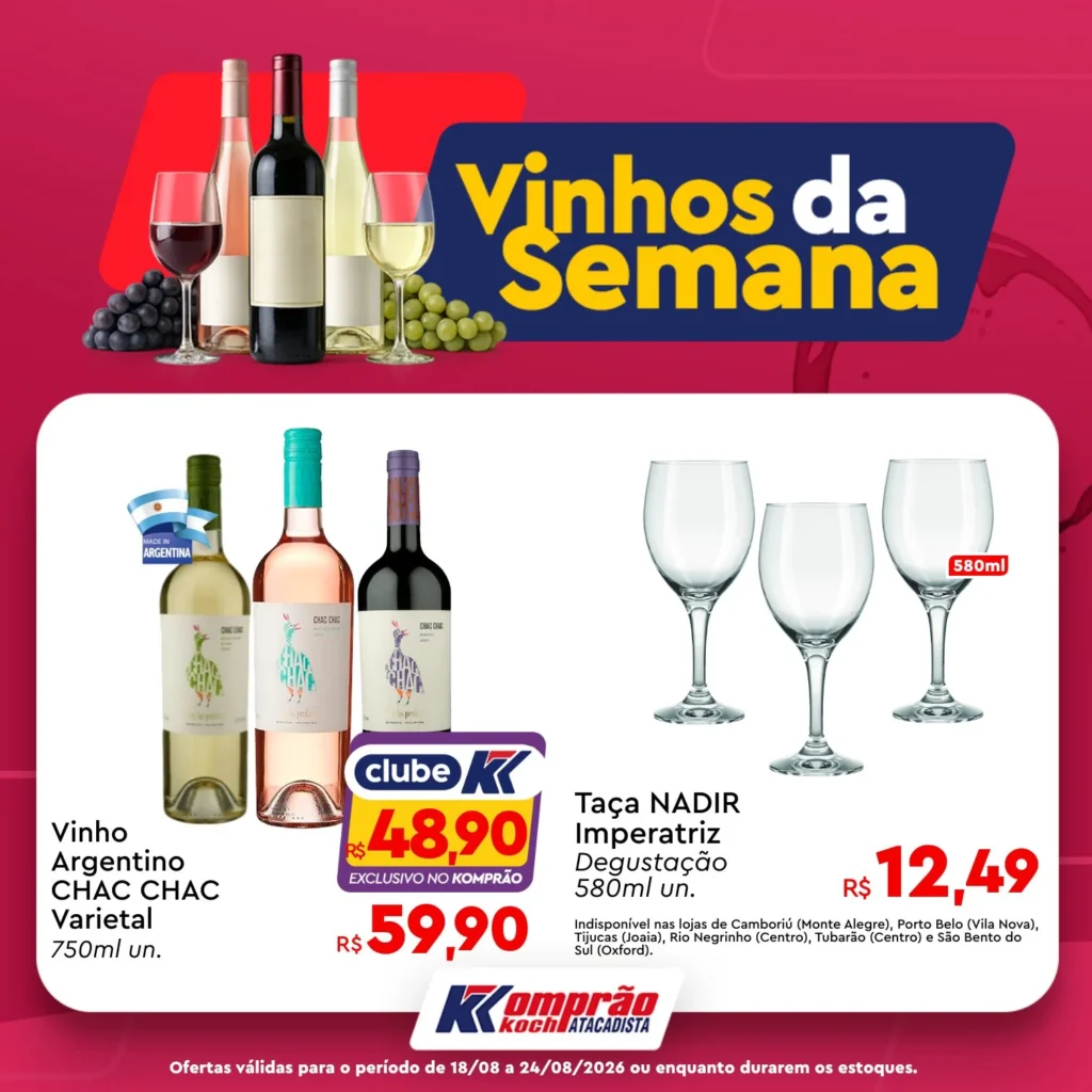 Ofertas Komprão Koch Atacadista – 24/08/2026 Ofertas Komprão Koch Atacadista – 24/08/2026