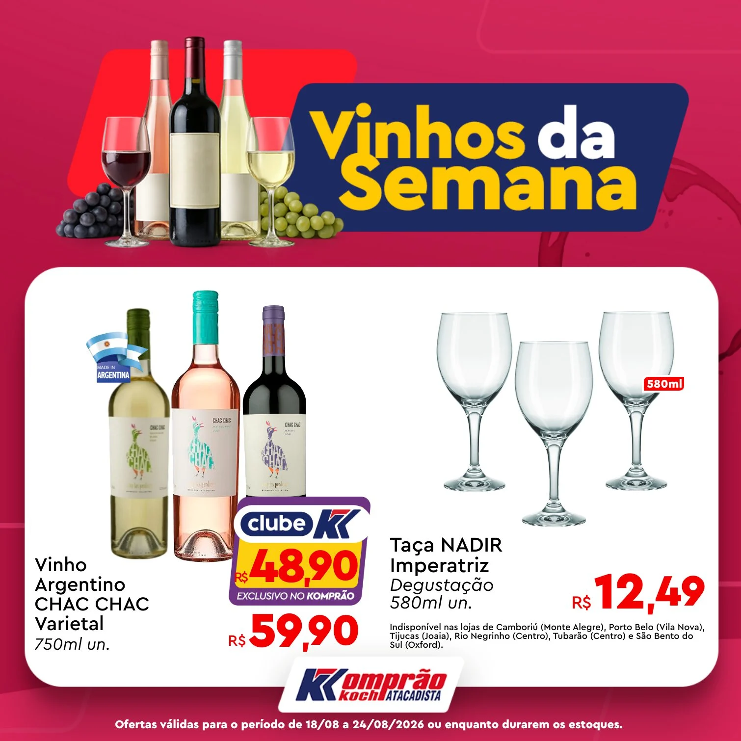 Ofertas Komprão Koch Atacadista – 24/08/2026