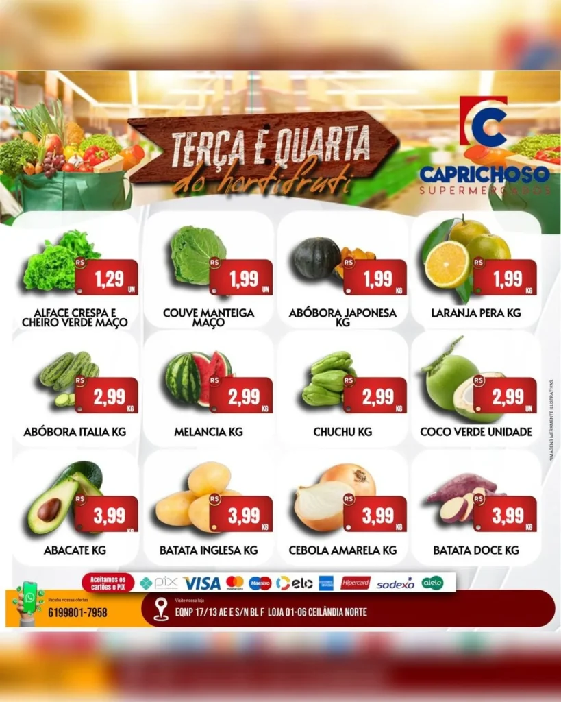 Ofertas Supermercado Caprichoso Ceilândia – 19/08/2026