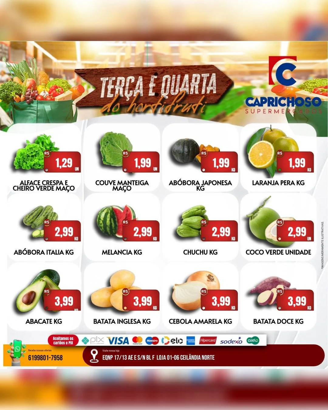 Ofertas Supermercado Caprichoso Ceilândia – 19/08/2026